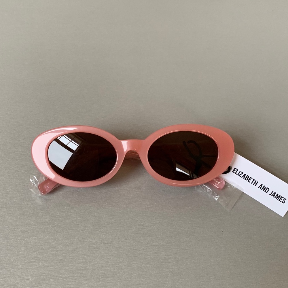 Elizabeth and James McKinley Oval Pink Sunglasses - Picture 2 of 8